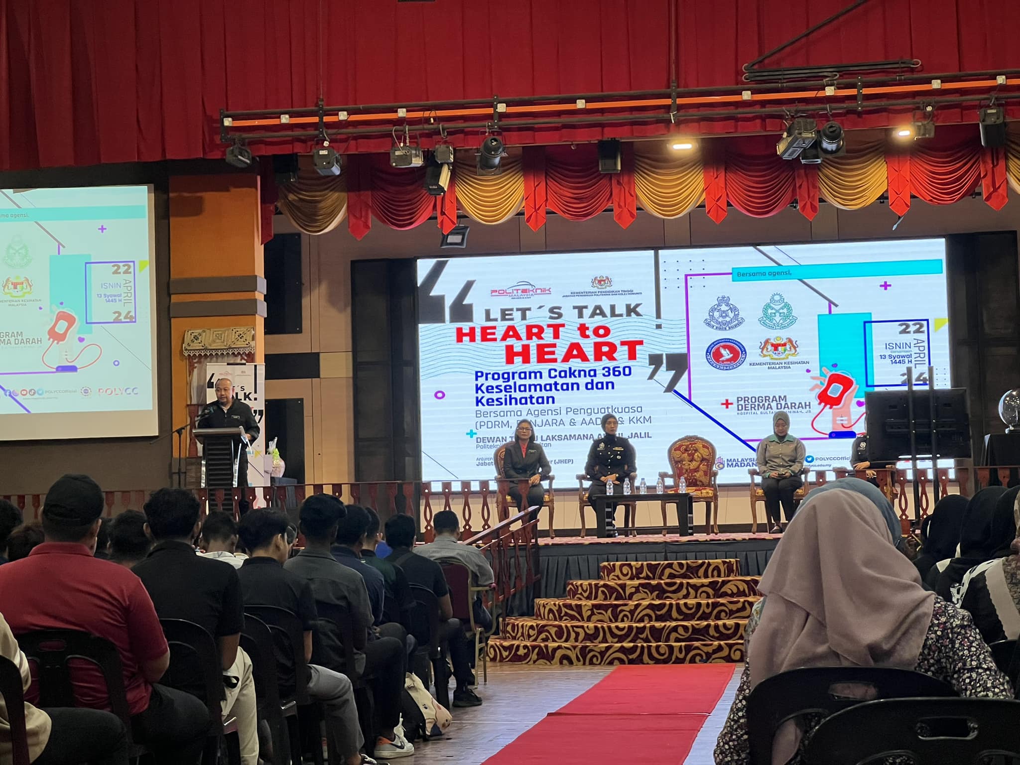 Let’s Talk Heart to Heart” Program Cakna Keselamatan dan Kesihatan Bersama Agensi Penguatkuasa (PDRM, Penjara & AADK) & KKM